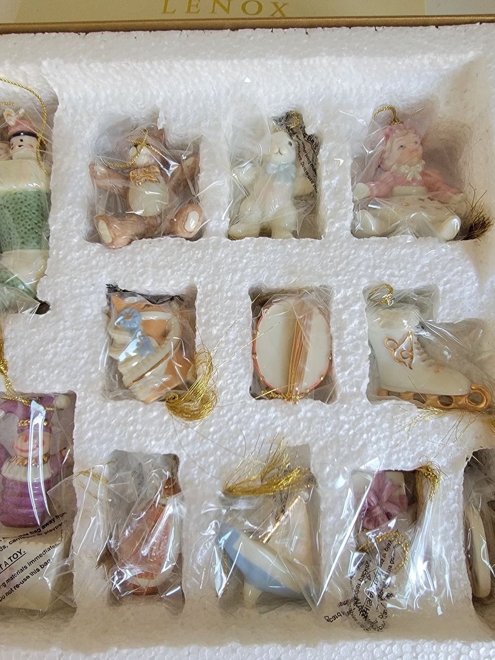 Lenox Toy Wonderland  Porcelain Ornaments - Set of 12 Holiday Figurines